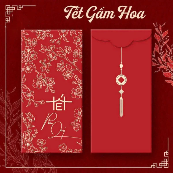 Phong bao lì xì không tồn tại độc lập; chúng nên được kết hợp với những yếu tố trang trí khác để tạo nên một bức tranh tổng thể hoàn chỉnh. (Ảnh 3)