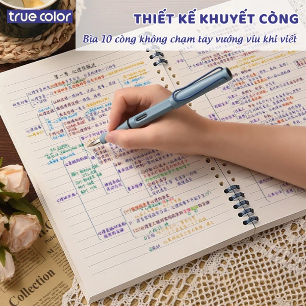 Sản phẩm Sổ còng thay giấy A5/B5 giấy chống lóa 120 Trang dày dặn được cung cấp bởi nhà phân phối True Color, giá gốc 19.350 VND, hiện giảm còn 15.000 VND trên trang Marketplace. (Ảnh 5)