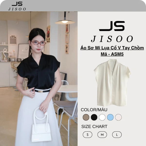 Sự bất ngờ khi áo sơ mi ngắn tay cổ V dáng rộng bằng lụa cao cấp giảm bớt cảm giác gò bó trong môi trường công sở - Ảnh 1