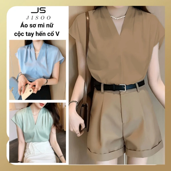 Trong thiết kế, hai yếu tố chính – cổ V và dáng rộng – thường được nhắc đến như “công cụ tôn dáng”. (Ảnh 3)