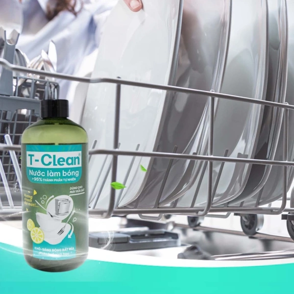 Trong số những sản phẩm hỗ trợ rửa bát hiện nay, Nước Làm Bóng T‑Clean 500ml đã thu hút sự quan tâm nhờ công thức “tự nhiên – an toàn” được phát triển bởi tập thể nghiên cứu Việt Nam chuẩn Châu Âu. (Ảnh 5)