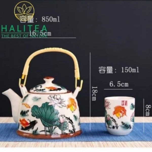 Sứ nung ở nhiệt độ 1380°C có khả năng chịu nhiệt tốt, độ dẫn nhiệt chậm, giúp giữ ấm kéo dài hơn 30 phút mà không cần đun lại. (Ảnh 2)