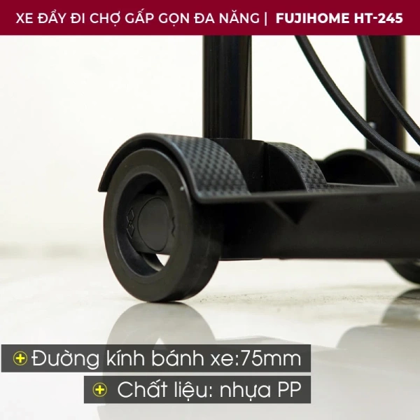 Trong bối cảnh có nhiều mẫu xe đẩy trên thị trường, Xe đẩy hàng gấp gọn ADVINDEQ HT-MINI01 đã gây ấn tượng mạnh nhờ thiết kế “tặng dây buộc mini”. (Ảnh 4)