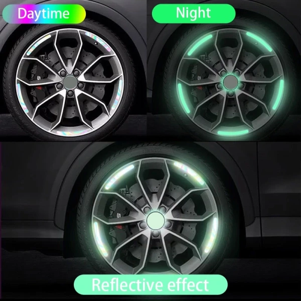 Sự bất ngờ khi dán phản quang siêu sáng lên bánh xe xe hơi: vừa tạo phong cách, vừa thay đổi trải nghiệm lái đêm - Ảnh 3