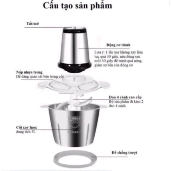Một trong những nguyên nhân khiến khay inox 2 lít bị bám bẩn nhanh là do việc xay thực phẩm sinh ra lượng lớn bột và chất bám dính. (Ảnh 4) Một trong những nguyên nhân khiến khay inox 2 lít bị bám bẩn nhanh là do việc xay thực phẩm sinh ra lượng lớn bột và chất bám dính. (Ảnh 4)