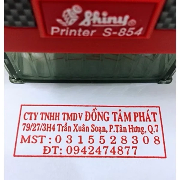 Khi bạn in một dấu có nhiều dòng, mỗi dòng sẽ tiêu thụ một phần mực nhất định. (Ảnh 2) Khi bạn in một dấu có nhiều dòng, mỗi dòng sẽ tiêu thụ một phần mực nhất định. (Ảnh 2)