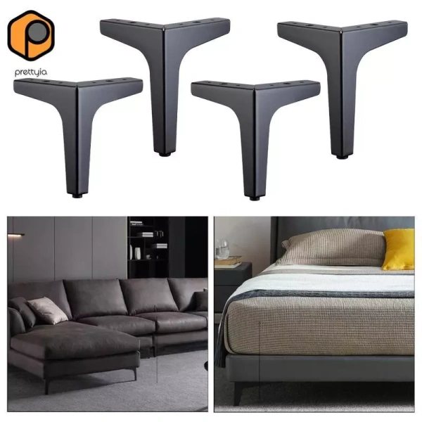 Sự cân nhắc giữa vẻ đẹp gọn gàng và độ ổn định khi lắp đặt chân nội thất tam giác hiện đại DIY cho sofa và tủ quần áo. - Ảnh 3