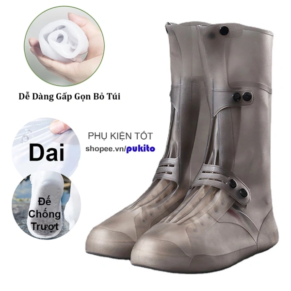 Sử dụng lớp silicone gấp gọn bảo vệ giày trong mưa, hiệu quả kéo dài bao lâu? - Ảnh 1 Sử dụng lớp silicone gấp gọn bảo vệ giày trong mưa, hiệu quả kéo dài bao lâu? - Ảnh 1
