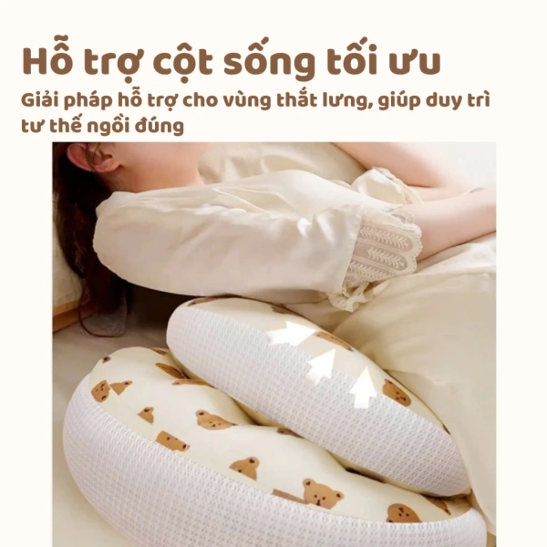 Những yếu tố này giúp mẹ bầu cảm thấy thoải mái khi thay đổi tư thế mà không phải lo lắng gối bị tụt, gây ra tình trạng ngủ không ổn định. (Ảnh 3) Những yếu tố này giúp mẹ bầu cảm thấy thoải mái khi thay đổi tư thế mà không phải lo lắng gối bị tụt, gây ra tình trạng ngủ không ổn định. (Ảnh 3)