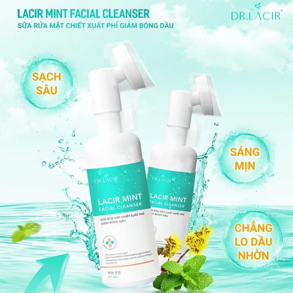 Với công nghệ đầu cọ silicon, Dr.lacir không chỉ là một loại sữa rửa mặt thông thường mà còn là công cụ hỗ trợ massage nhẹ, giúp tăng lưu thông máu ở da mặt và thúc đẩy quá trình đào thải bã nhờn. (Ảnh 4) Với công nghệ đầu cọ silicon, Dr.lacir không chỉ là một loại sữa rửa mặt thông thường mà còn là công cụ hỗ trợ massage nhẹ, giúp tăng lưu thông máu ở da mặt và thúc đẩy quá trình đào thải bã nhờn. (Ảnh 4)