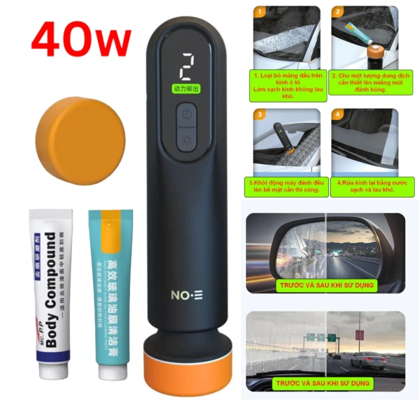 Tại sao máy đánh bóng mini 40W lại không loại bỏ vết xước nhẹ trên kính xe như mong đợi? - Ảnh 1