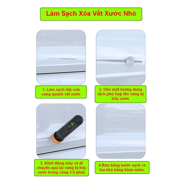 Tại sao máy đánh bóng mini 40W lại không loại bỏ vết xước nhẹ trên kính xe như mong đợi? - Ảnh 2