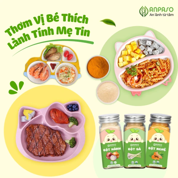 Những bữa ăn dặm thường dùng gia vị tươi (như hành băm, tỏi băm) để tăng mùi vị. (Ảnh 3)