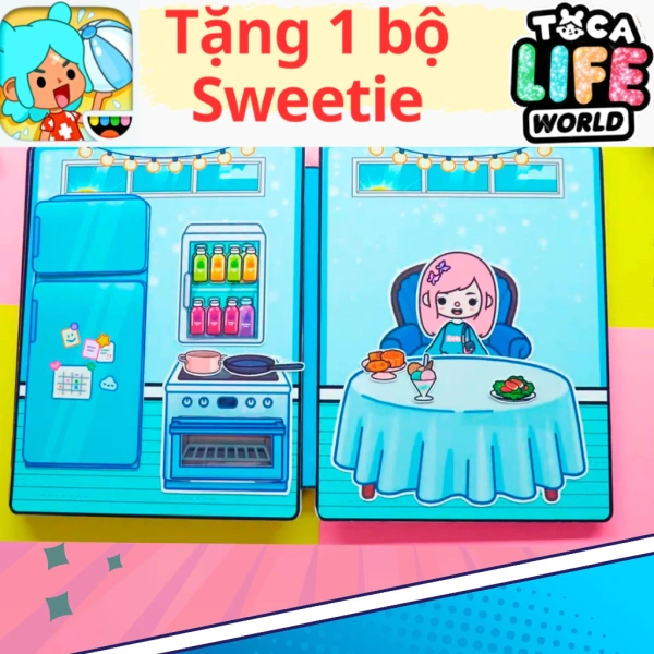 Ví dụ, bộ đồ chơi ngôi nhà búp bê giấy cắt thủ công DIY - TOCA LIFE WORLD - mẫu TA19 cung cấp cả ba tùy chọn, giúp các bậc phụ huynh linh hoạt lựa chọn dựa trên độ tuổi và khả năng chịu đựng của con trẻ. (Ảnh 2)