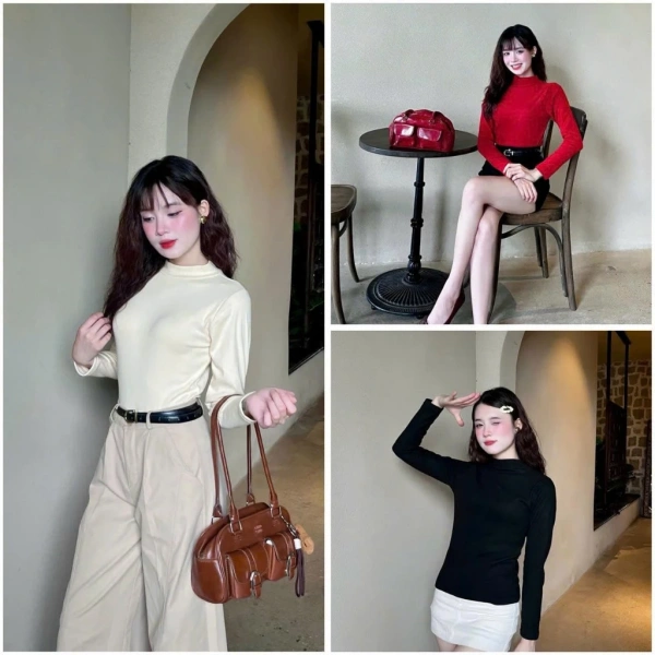 Áo dài tay ôm body lót nỉ dày mang lại cảm giác ấm áp chỉ kéo dài vào những giờ đầu ngày lạnh giá.