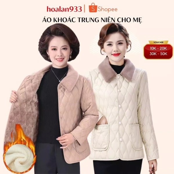Áo khoác lót lông cho mẹ trung niên: Khi sự ấm áp lại đi kèm với một chi tiết thường bị bỏ qua