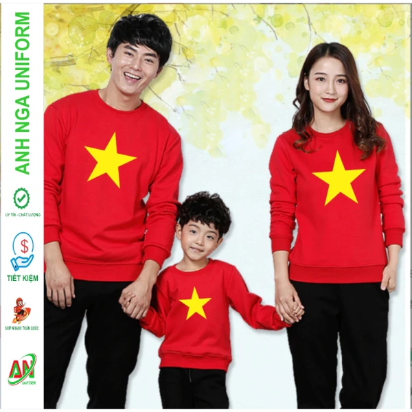Áo nỉ màu đỏ sao vàng ấm áp đủ cho cả gia đình, nhưng lại khiến việc bảo quản trở thành nỗi lo bất ngờ