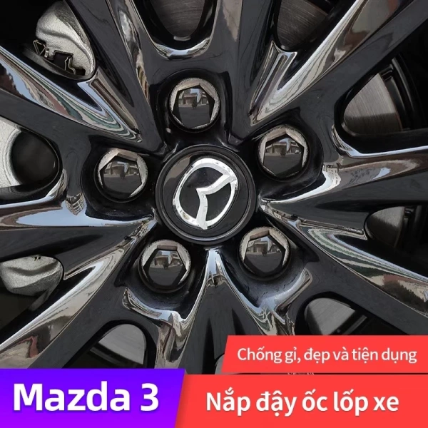 Bánh đai ốc Mazda 3: Khi chi tiết nhỏ này không chỉ trang trí mà còn ngăn ngừa rỉ sét sau mỗi cơn mưa.