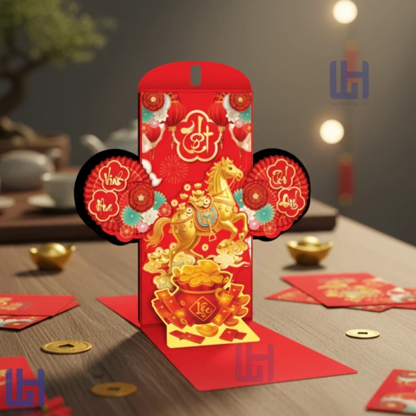 Bao lì xì 3D phản quang: Khi ánh sáng khiến quà Tết trở nên bất ngờ hơn mong đợi