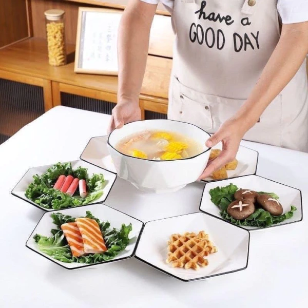 Bát lục giác sang trọng: khi vẻ đẹp khiến tính tiện dụng của bữa tối hàng ngày bị che khuất.