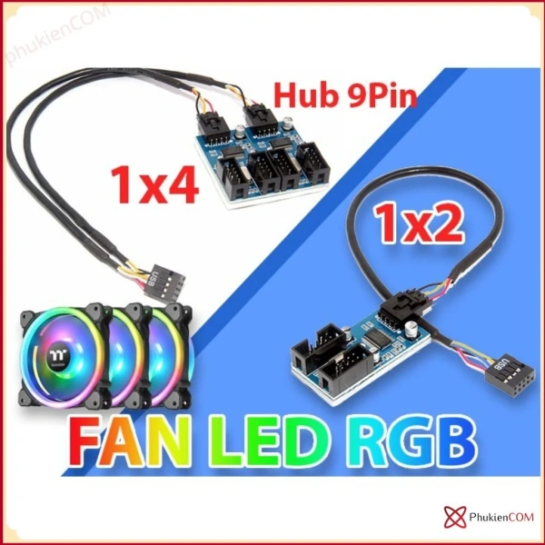 Bất ngờ khi dùng bộ chia USB cho quạt LED RGB, độ sáng màu dần yếu đi