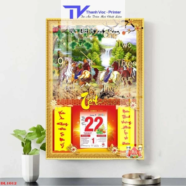 Bất ngờ khi treo lịch Tết 2023 kích thước 40×60 cm, độ dày 10 mm trên tường nhà