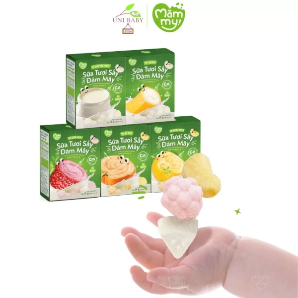 Bé 6 tháng ăn sữa tươi sấy khô giảm đáng kể cảm giác đầy bụng sau mỗi bữa