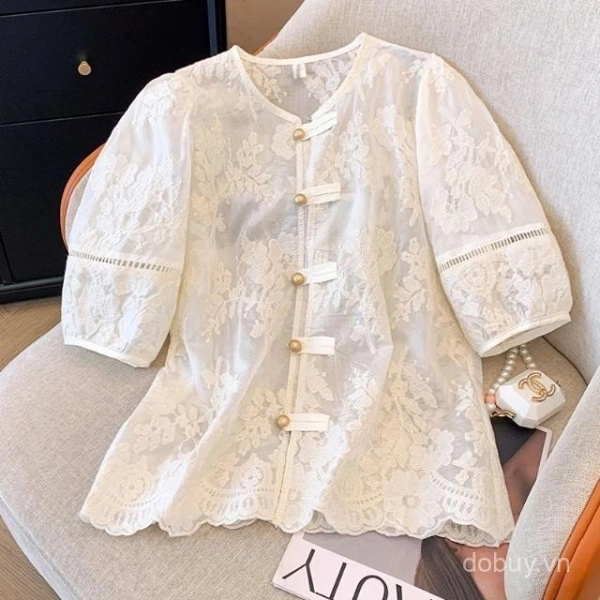 Bí mật ít người nhận ra: áo ren tay ngắn vẫn thoáng mát suốt cả ngày bất chấp nắng oi bức