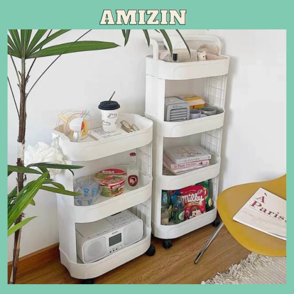 Bí quyết khiến góc spa gọn gàng hơn hẳn: khi kệ đa năng 4 tầng có bánh xe trở thành trợ thủ không ngờ