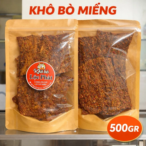 Bò khô 500 g: Khi hương cay thơm khiến muốn ăn hết, nhưng độ dai kéo dài cảm giác no suốt cả ngày