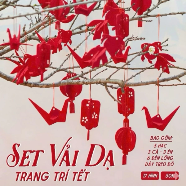 Bộ trang trí Tết 17 chi tiết 2026 trông lộng lẫy, nhưng những chi tiết nhỏ lại khiến việc sắp xếp phòng trở nên bất tiện