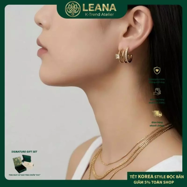 Bông tai titan 316L ba vòng zircon: khi mong đợi không gây kích ứng, nhưng da lại phản ứng sau vài tuần
