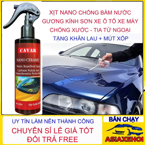 Buổi sáng mưa, ngạc nhiên khi lớp phủ nano chống bám nước khiến kính xe không còn dính giọt nước