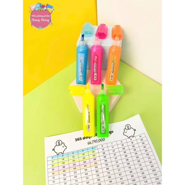 Bút nhớ highlight giữ màu suốt ngày, nhưng giấy mờ sau vài giờ khiến người dùng bối rối