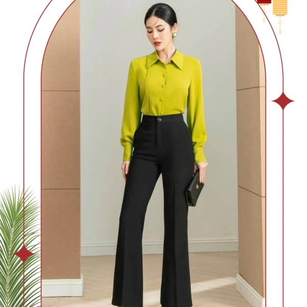 Cảm giác ẩm lạnh của vải dày trong quần công sở nữ: một thử thách bất ngờ cho ngày làm việc dài