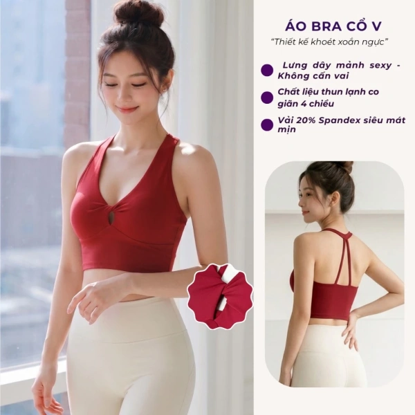 Cảm nhận rằng chất liệu thun lạnh trong áo bra tập gym nữ ảnh hưởng nhiều hơn vẻ dáng trong mùa hè 2026