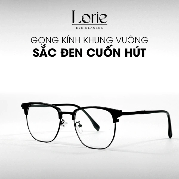 Chi tiết nhỏ trên gọng kính kim loại vuông bo tròn thường bị bỏ qua nhưng lại gây mỏi mắt
