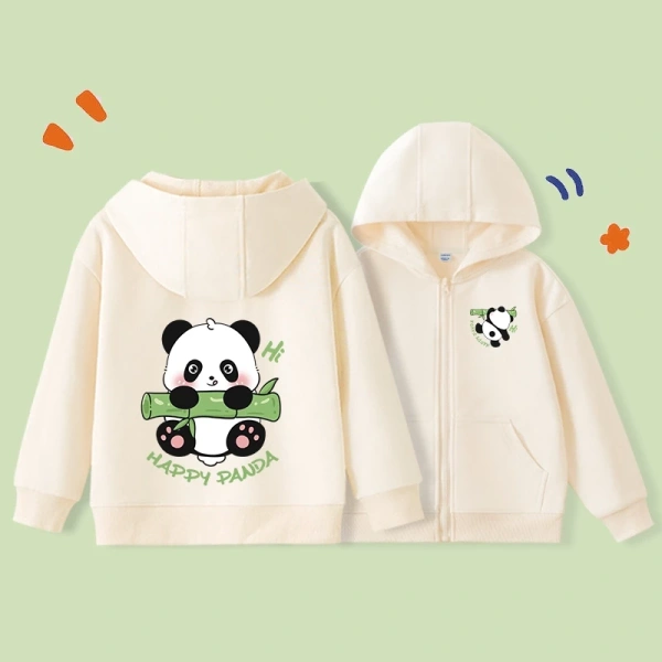 Chiếc hoodie bé trai có túi in hình gấu trúc ấm áp khiến bố mẹ bất ngờ khi tay con luôn ướt sau mỗi lần chơi ngoài trời.