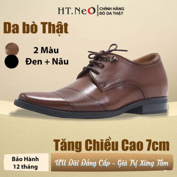 Chiều cao thêm 7 cm nhờ đế độn, nhưng độ bền của giày tây công sở nam lại là yếu tố ít ai cân nhắc.