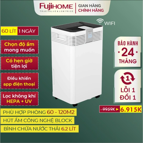 Độ ẩm ổn định và không khí sạch khiến giấc ngủ trong phòng 120 m² trở nên bất ngờ thoải mái hơn