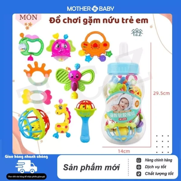 Đồ chơi phát triển cho trẻ sơ sinh – Bản thực tế của bộ lục lắc 9 món mà các bậc cha mẹ thường bỏ qua