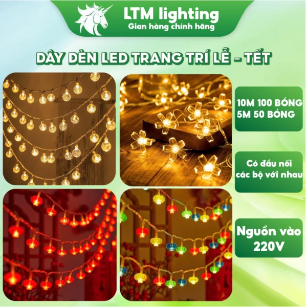 Độ dài dây điện không phù hợp khi treo đèn LED trang trí Tết dễ khiến ánh sáng chập chờn suốt lễ hội