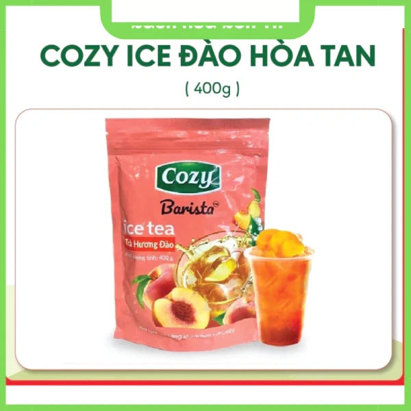 Gói trà hòa tan 400 g, đủ 50 ly, với hương đào tinh tế, thay đổi cách bạn khởi đầu ngày mới