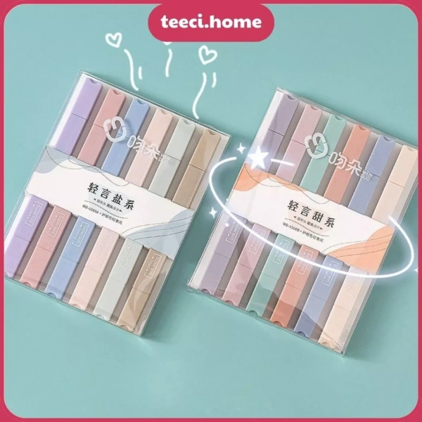 Hai đầu bút highlight pastel tạo hiệu ứng mờ trên giấy mỏng: điều mà ai cũng bỏ qua khi bắt đầu bullet journal