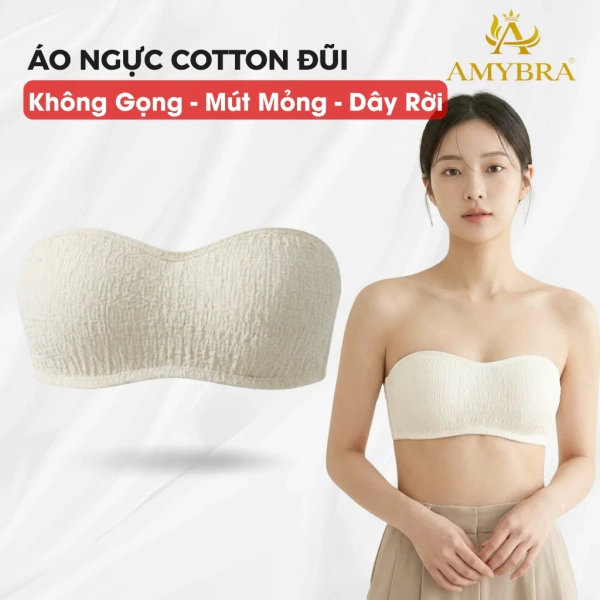 Khi áo ngực không dây cotton mang lại cảm giác mát lạnh, một chi tiết chỉnh cúc lại làm thay đổi toàn bộ trải nghiệm.