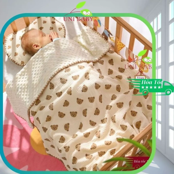 Khi chất liệu muslin của chăn xô cho bé sơ sinh thay đổi cảm giác ngủ của trẻ chỉ sau một tuần sử dụng