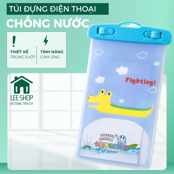 Khi để điện thoại trong túi chống nước đi biển, dây đeo trong suốt bất ngờ trở thành chi tiết khiến mọi lo lắng tan biến