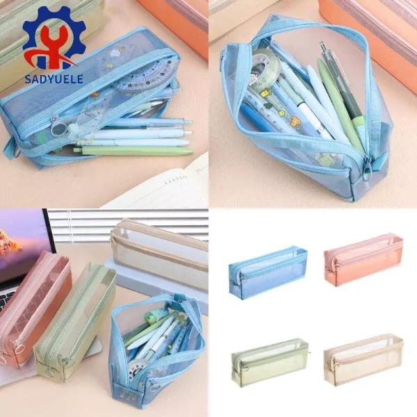 Khi hộp đựng bút lưới trong suốt hai lớp thực sự thay đổi cách bé gái chuẩn bị đồ dùng cho chuyến du lịch