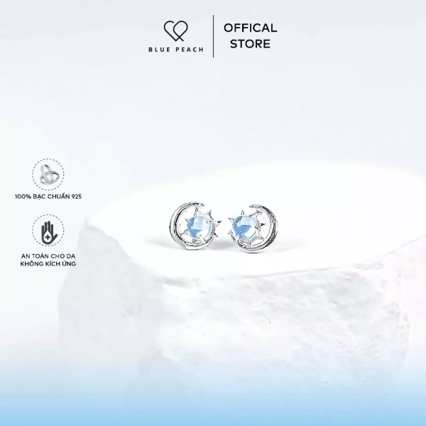 Khuyên tai bạc 925 với đá Moonstone: Khi vẻ sáng bóng bất ngờ khiến tai nhạy cảm hơn trong thời tiết lạnh.