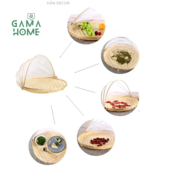 Lồng bàn tre gấp gọn tối ưu không gian bếp, nhưng việc làm sạch lại không như mong đợi